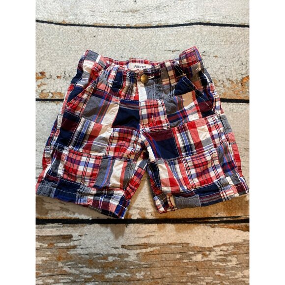 Gymboree Plaid Patchwork Shorts - Picture 1 of 2